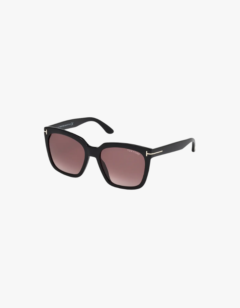 Tom Ford Amarra Sunglasses in Black Gradient Burgundy