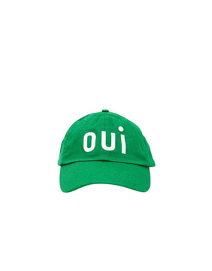 Clare V. Baseball Hat in Green Oui