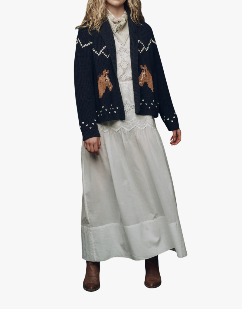 The Great The Horse Lodge Cardigan in Navy
