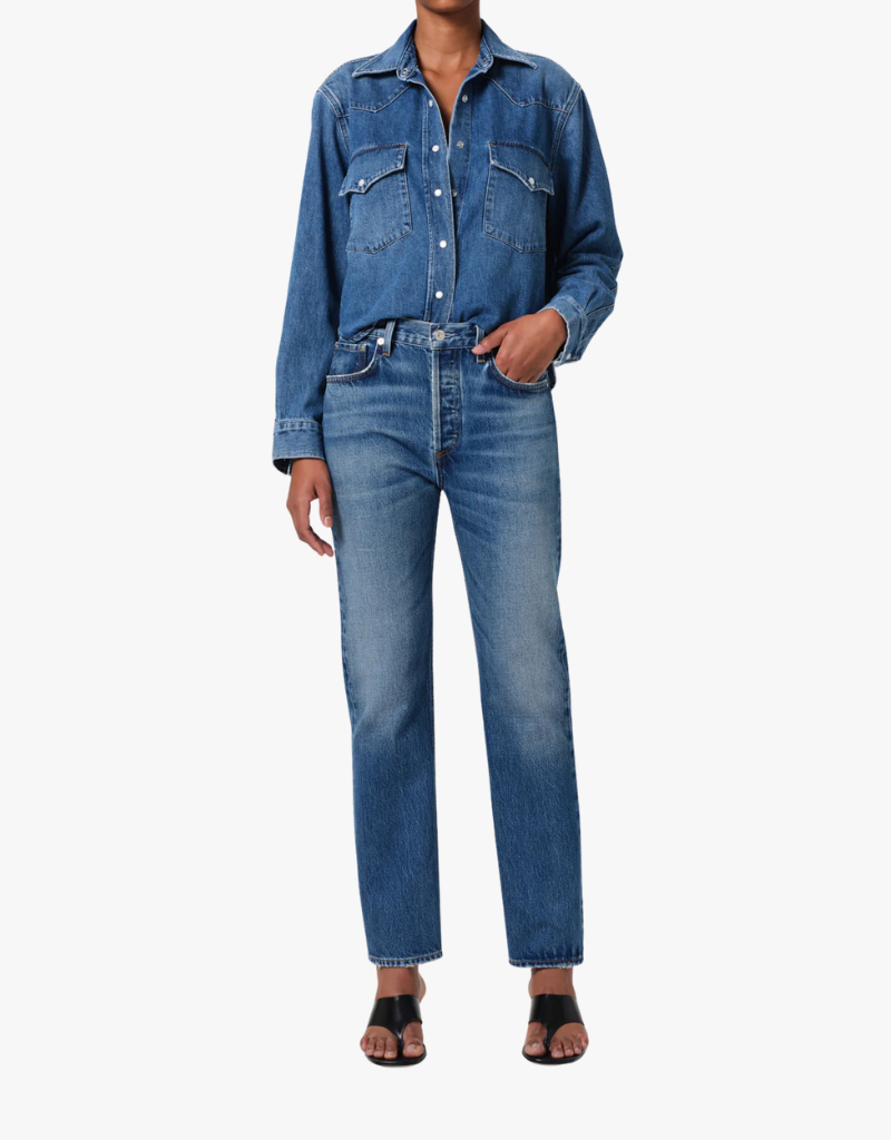 Medium Wash Blaine High-Rise Straight Jeans by Citizens of