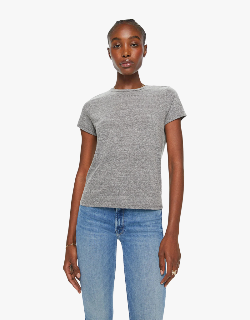 Mother The Lil' Goodie Goodie T-shirt in Heather Grey