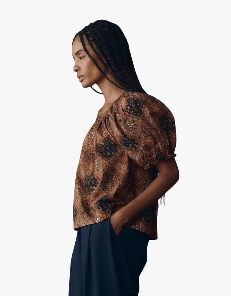 The Great The Moorland Top in Geo Bandana Print