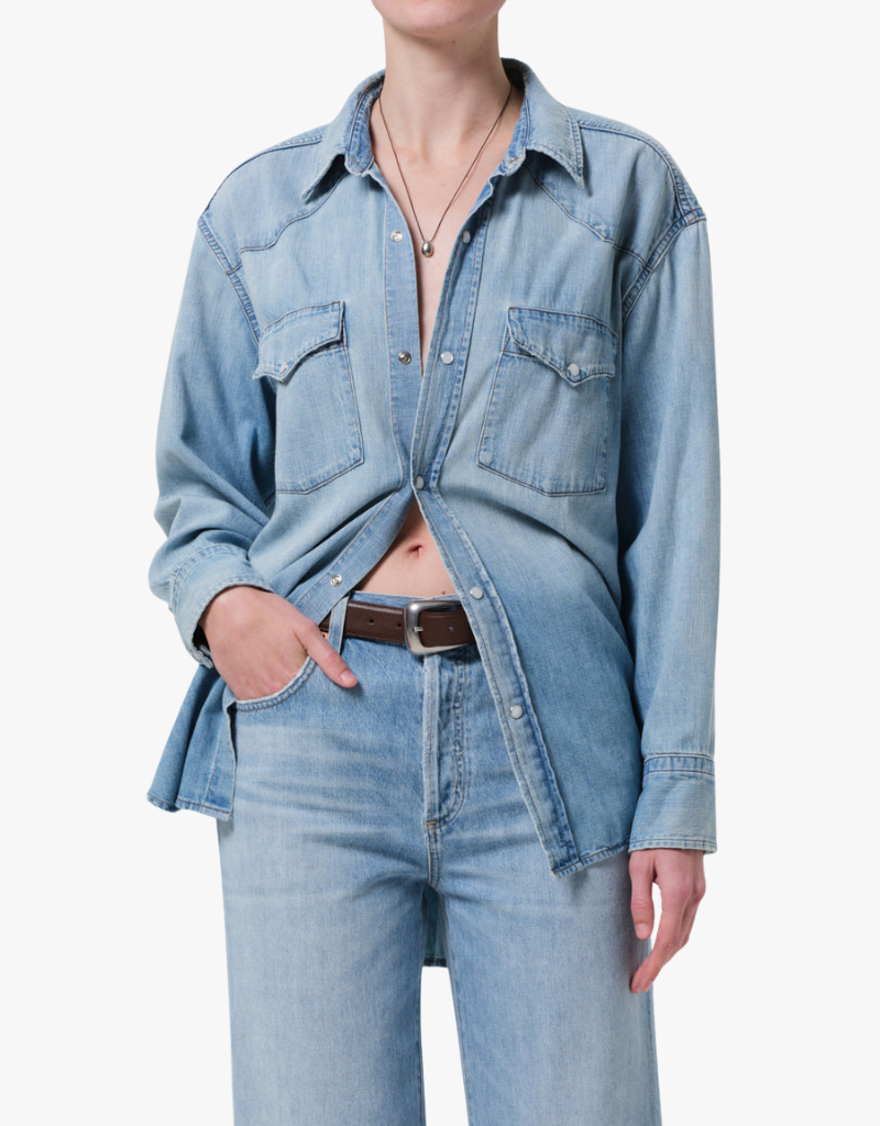Citizens of Humanity Rancher Kayla Shirt in Abbot
