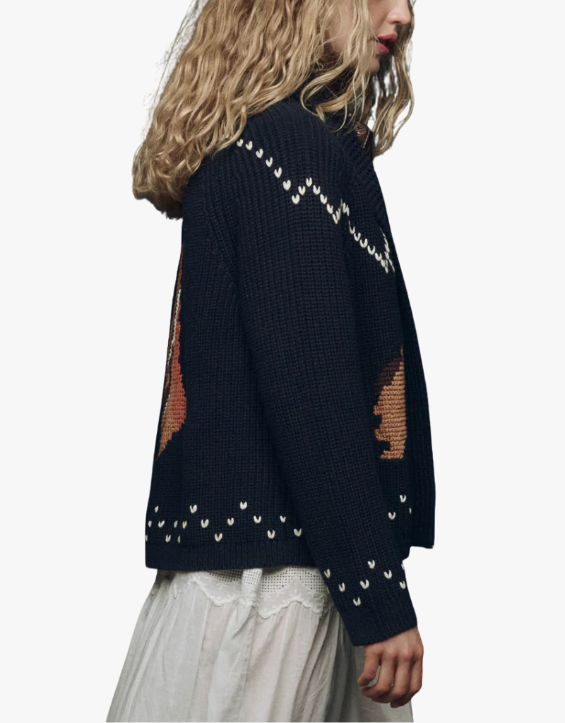 The Great The Horse Lodge Cardigan in Navy