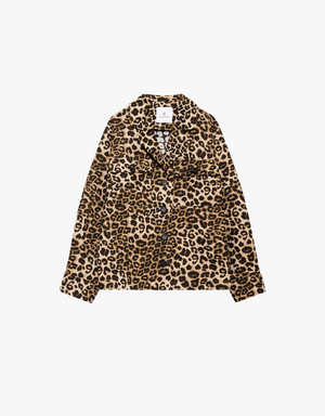 Anine Bing Flynn Jacket in Leopard