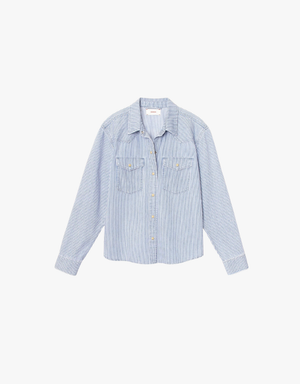 Xirena Byron Denim Shirt in Blue Railroad