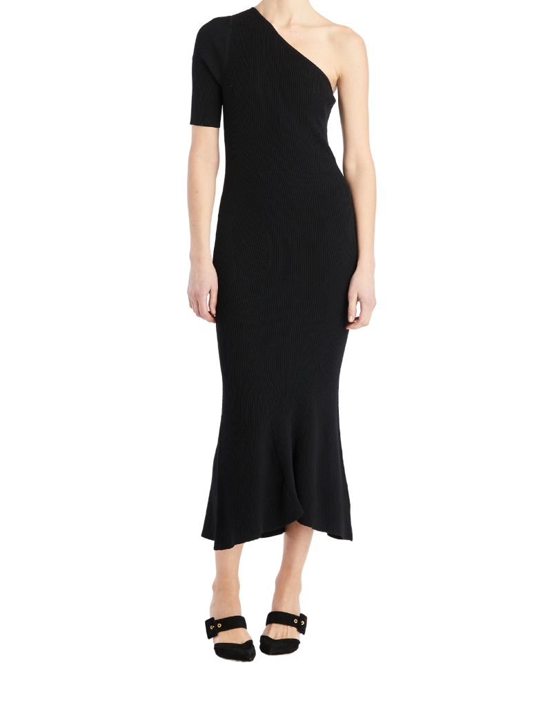 Veronica Beard Montrose Knit Dress in Black