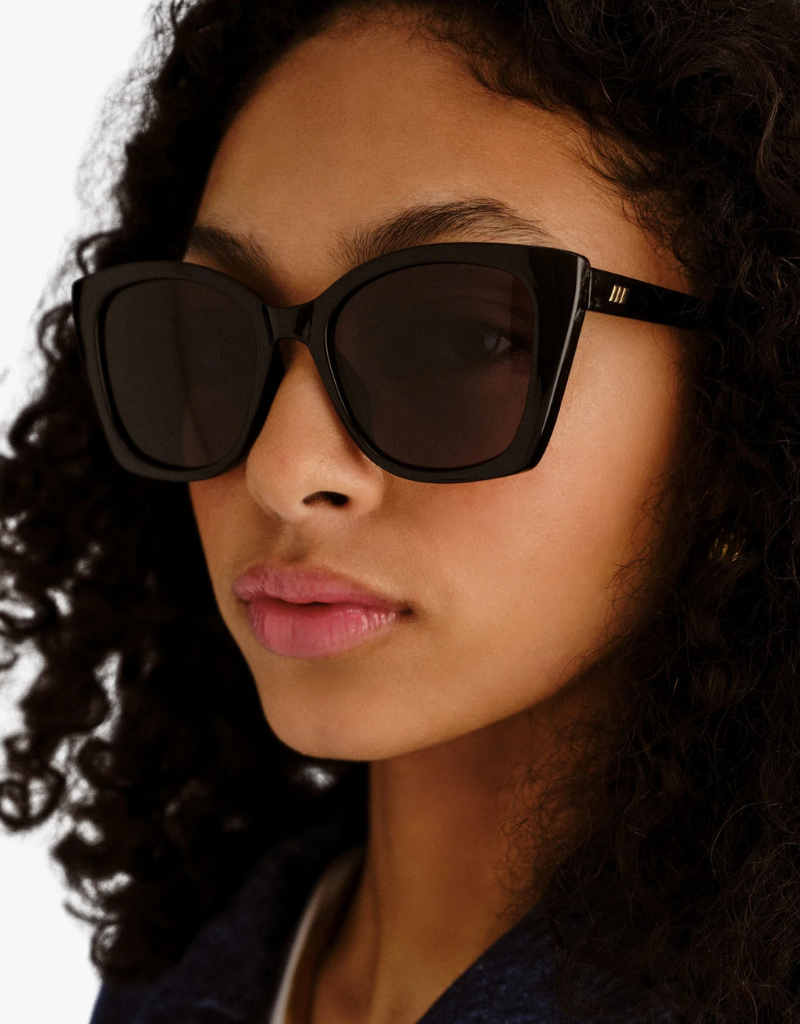 Le Specs Incantation Sunglasses in Black