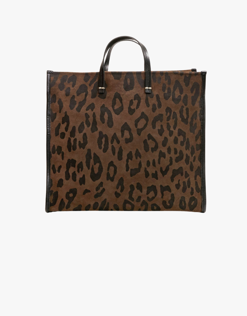 Clare V.  Simple Tote in Cocoa Pablo Cat Suede