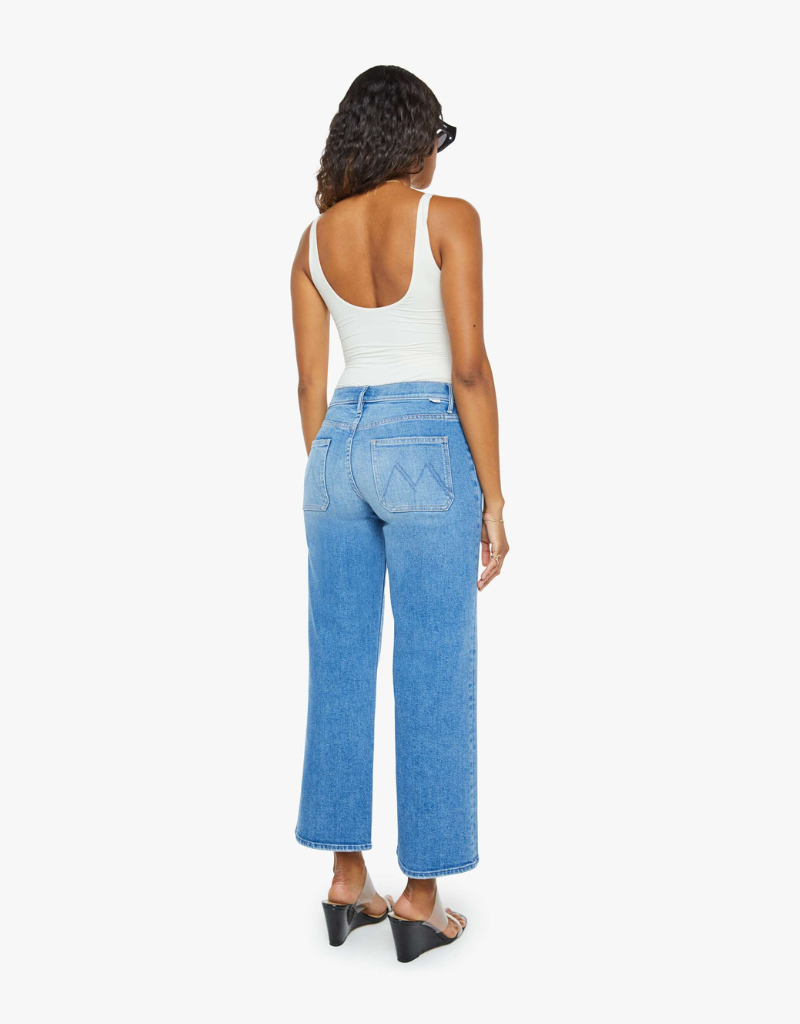 Mother Patch Pocket Mid Rise Maven Ankle Jeans in Avant Gardener