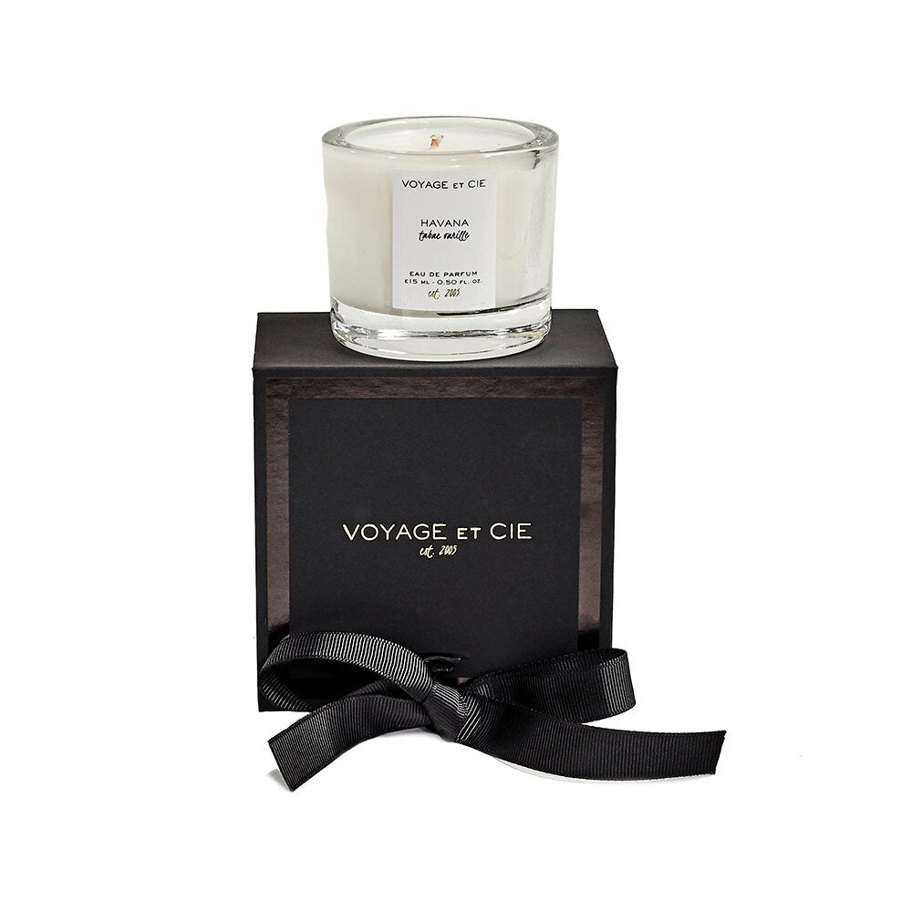 Voyage Et Cie Classic Highball Candle in Cambridge Linen
