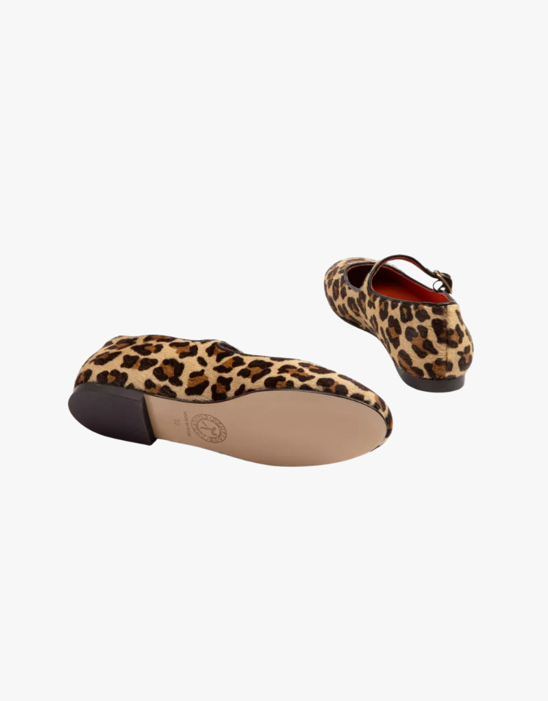 Penelope Chilvers Fay Leopard Pony Mary Jane in Brown Leopard