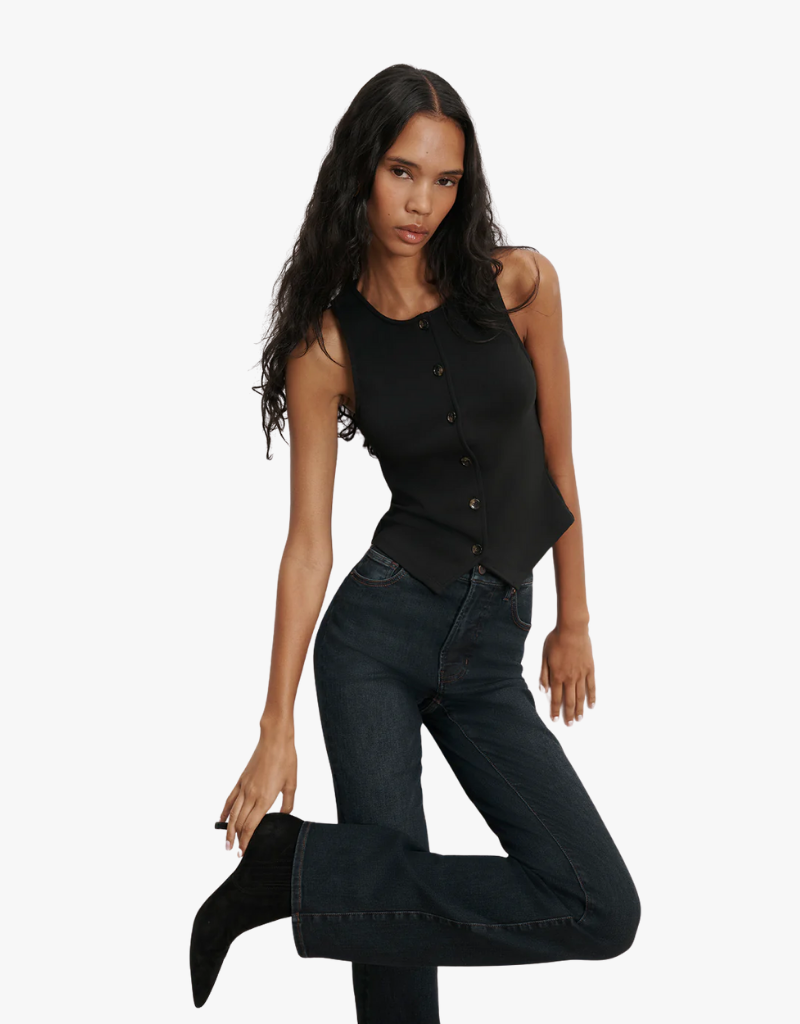 Veronica Beard Caroline Vest in Black