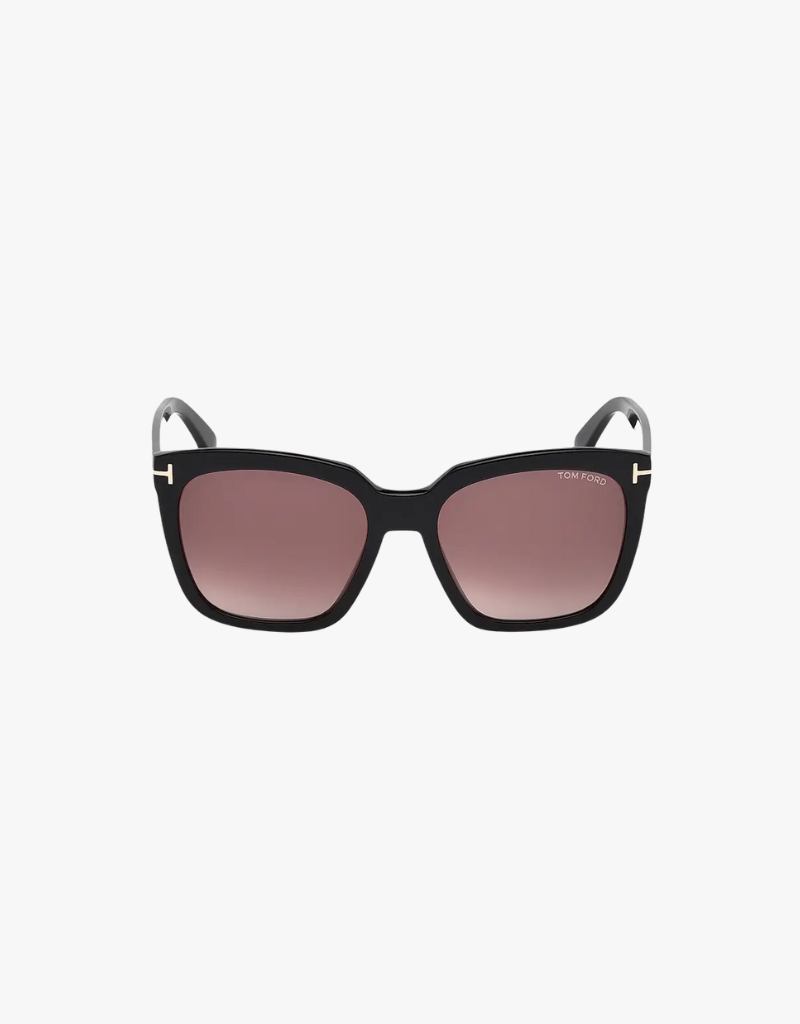 Tom Ford Amarra Sunglasses in Black Gradient Burgundy