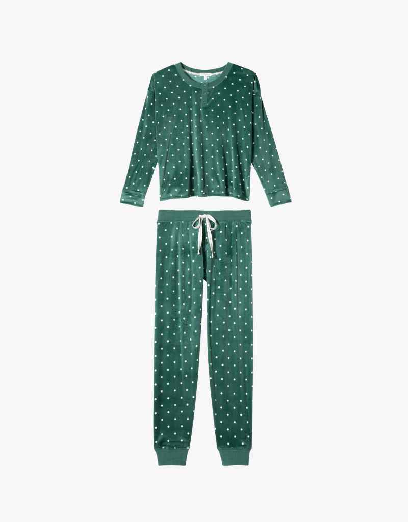 P.J. Salvage Lets Get Toasty PJ Set in Dark Forest
