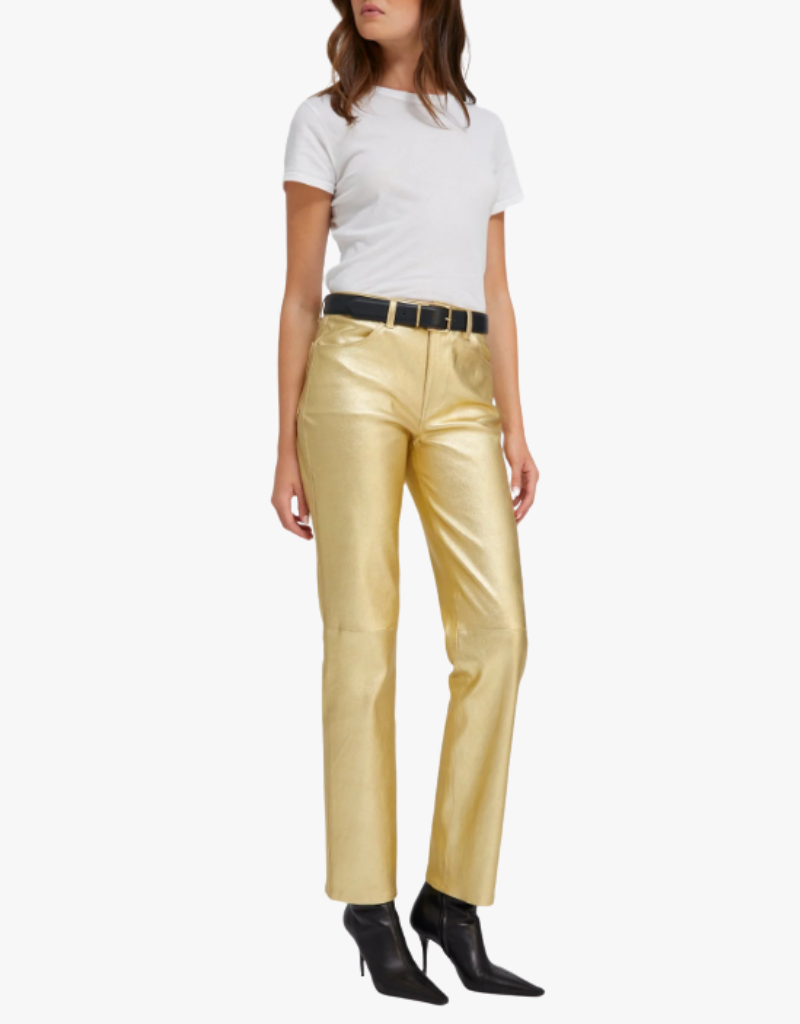 SPRWMN 5 Pocket Slim Straight in Gold
