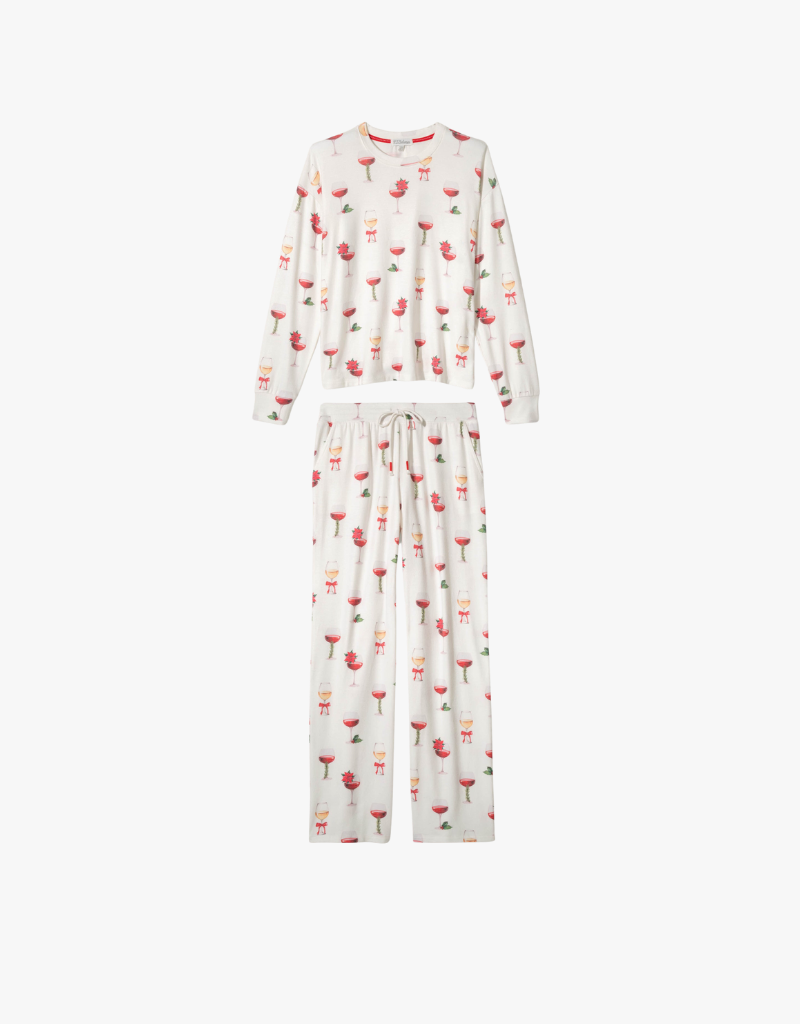P.J. Salvage Lets Get Toasty PJ Set in Ivory