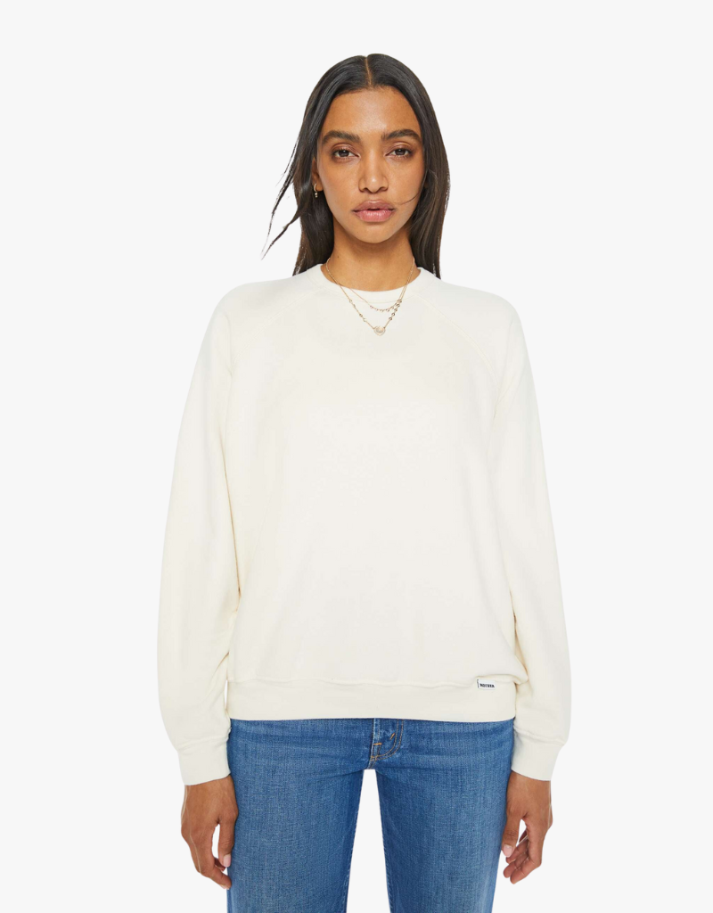 Mother The Biggie Concert Sweatshirt in Cream