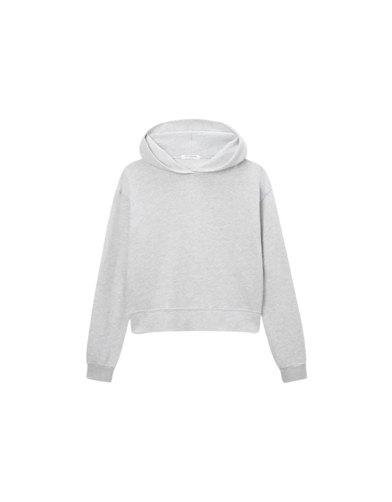 Perfect White Tee Iggy French Terry Hoodie in Heather Grey
