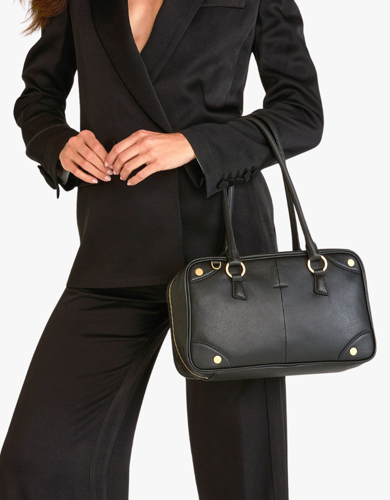 Hammitt Meredith Medium in Black & Brushed Gold