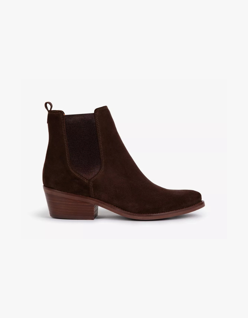 Penelope Rove Suede Boot in Bitter Chocolate