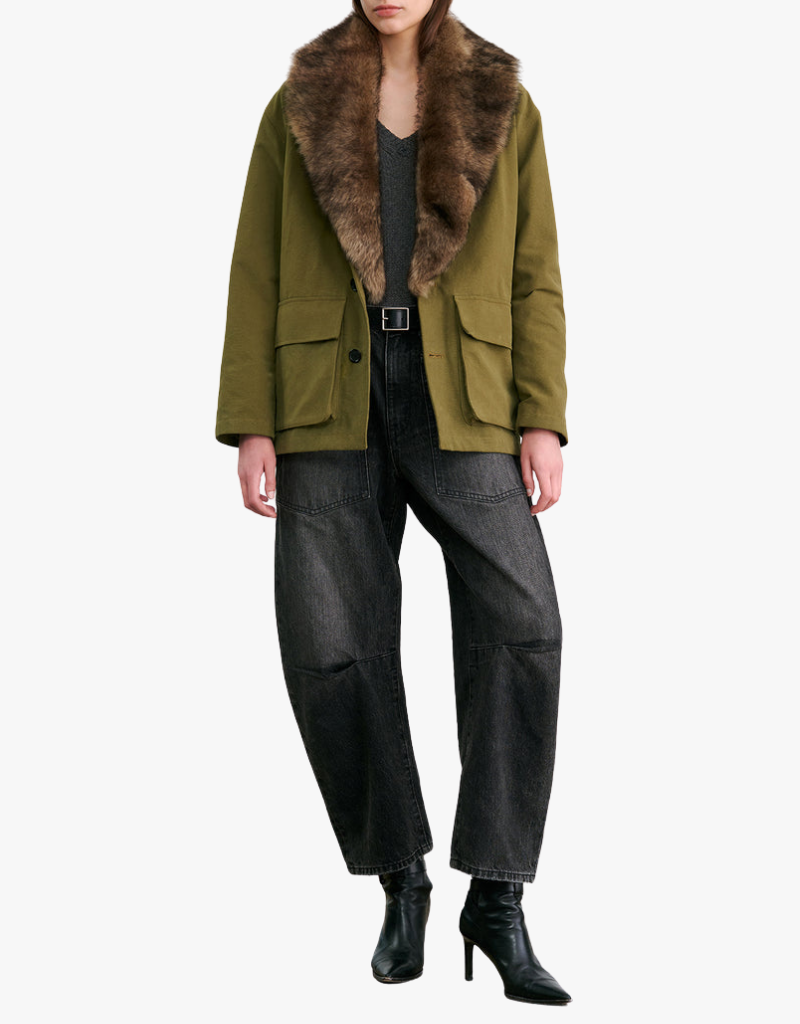 Nili Lotan Ronay Parka in Olive Green