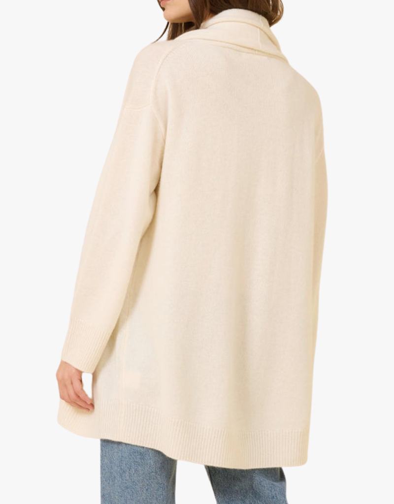 One Grey Day Bixby Cashmere Cardigan in Ivory