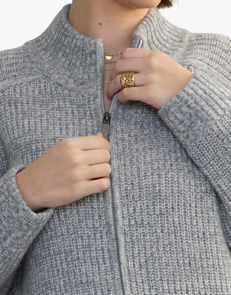 Margaret O'Leary Tahoe Zip-Up in Derby Mix