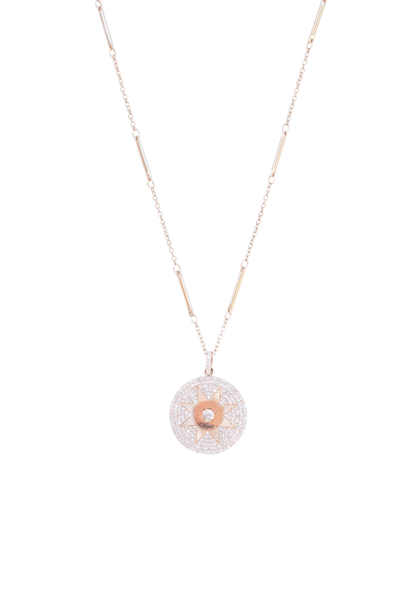 Heather Gardner Diamond Sundial Necklace