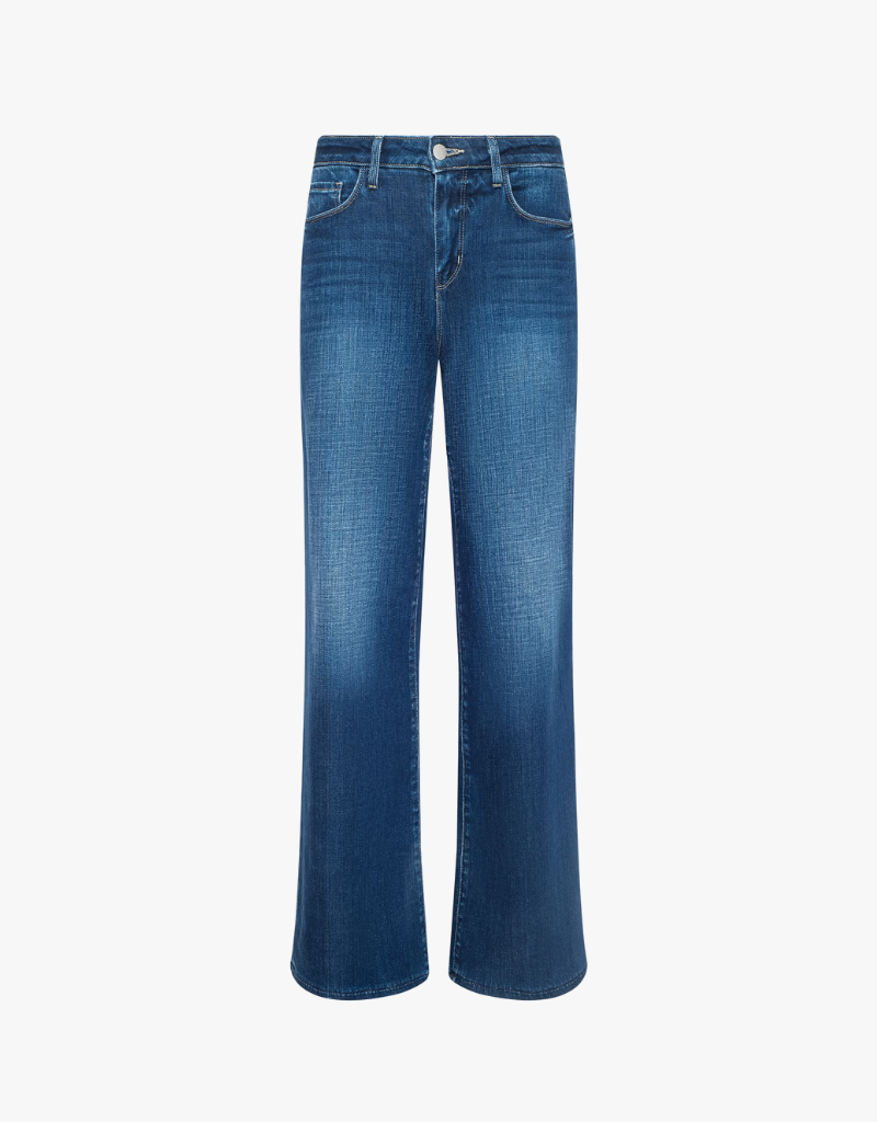 L’Agence Alicent High Rise Sneaker Wide Leg in Marvista