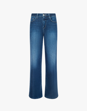 L'agence Alicent High Rise Sneaker Wide Leg in Marvista