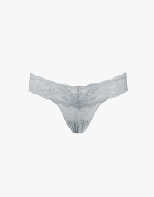Cosabella Never Say Never Cutie Low Rise Thong in Dove Grey
