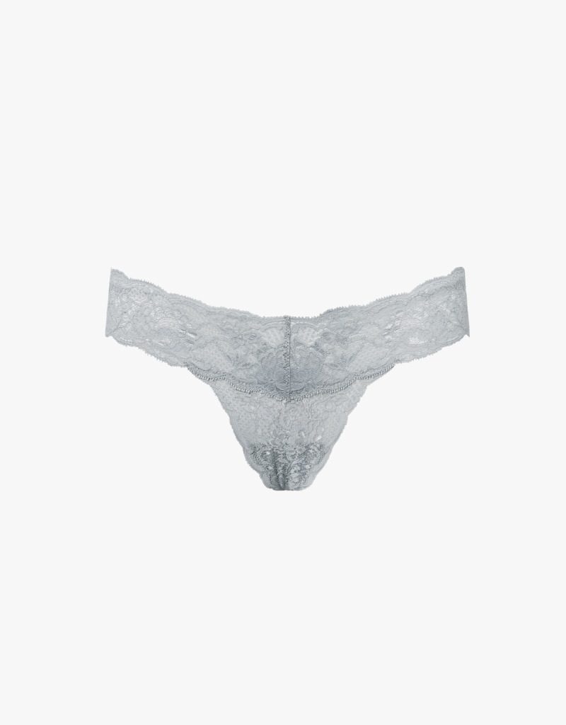 Cosabella Never Say Never Cutie Low Rise Thong in Dove Grey