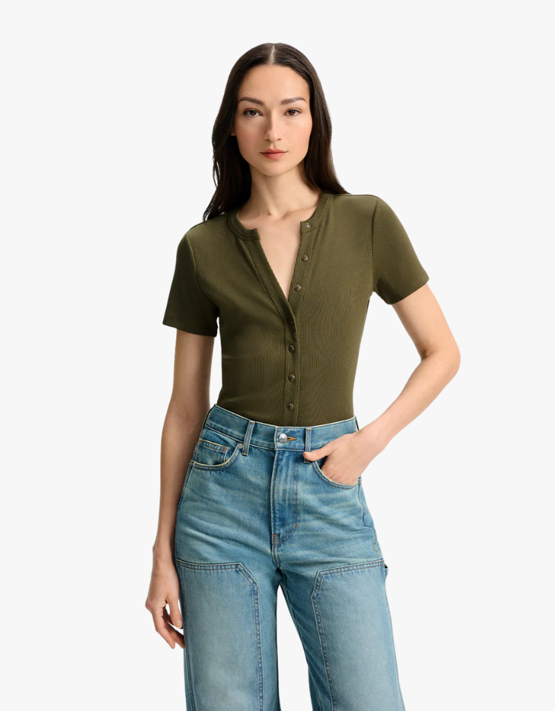 Veronica Beard Dilia Top in Cypress