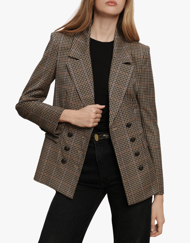 Veronica Beard Claude Dickey Jacket in Russet Multi