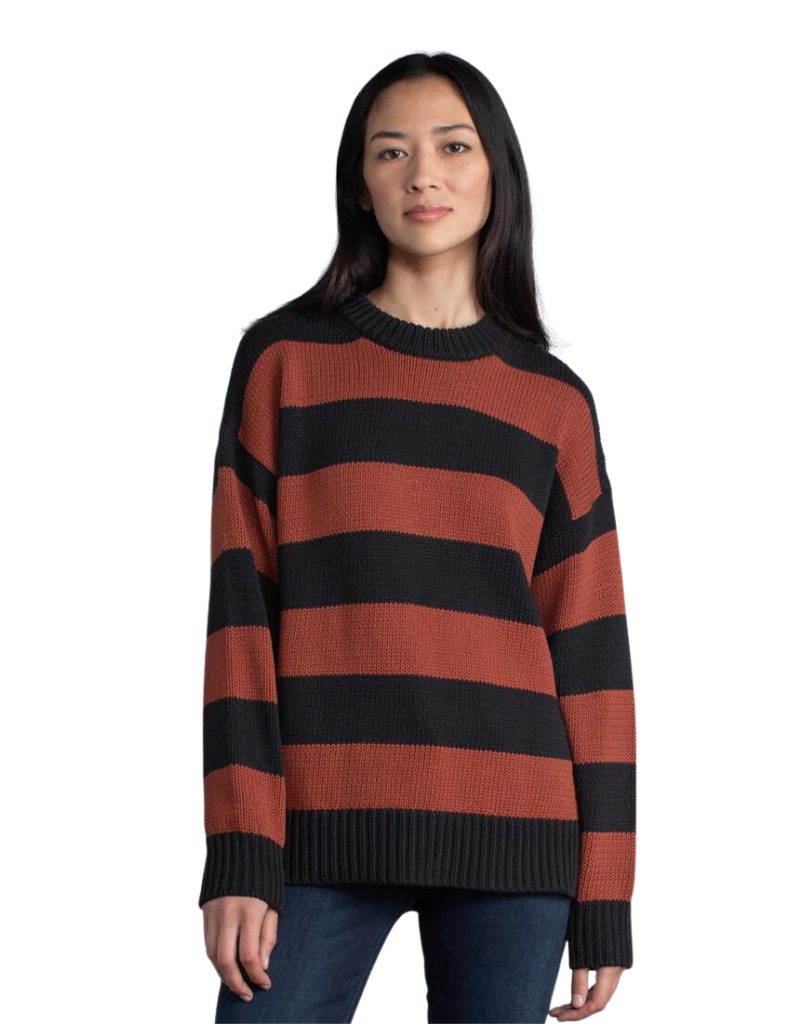 Margaret O'Leary Chelsea Pullover in Spice Stripe
