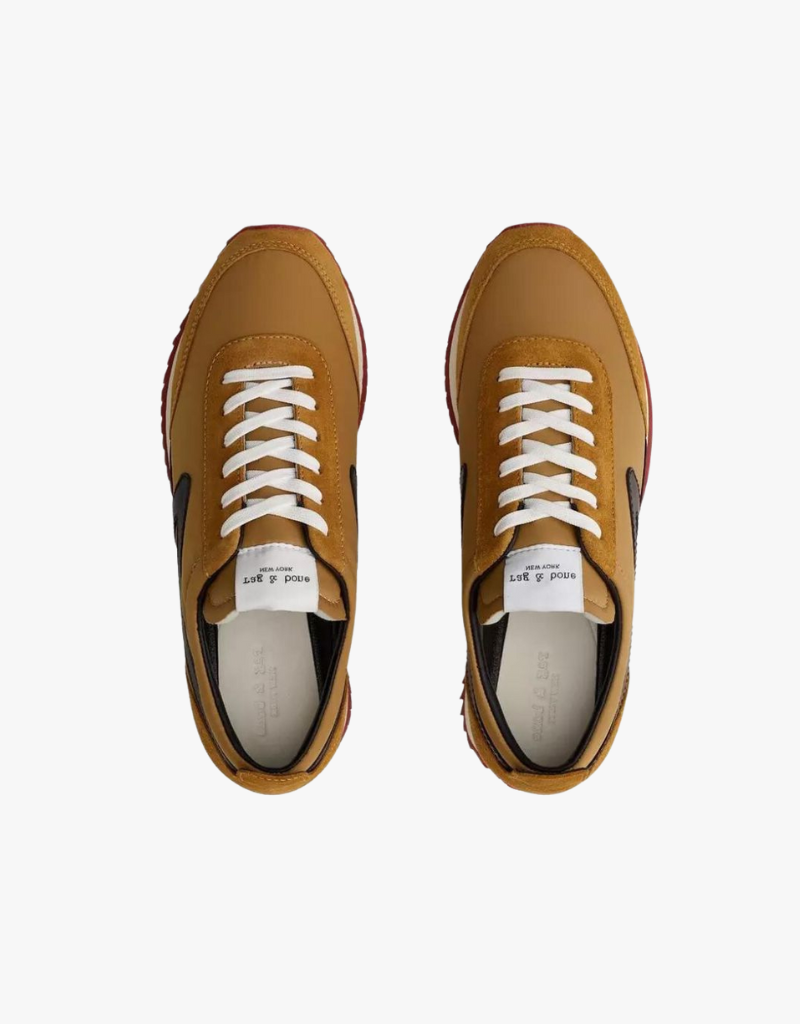 Rag & Bone Retro Runner Sneakers in Mustard