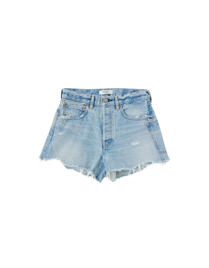 Moussy Vintage McKendree Shorts in Light Blue