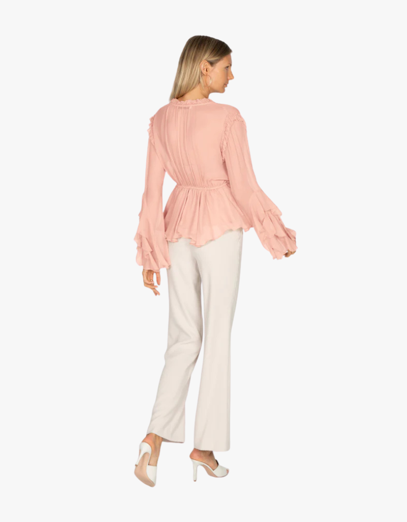 Secret Mission Emeline Blouse in Peach