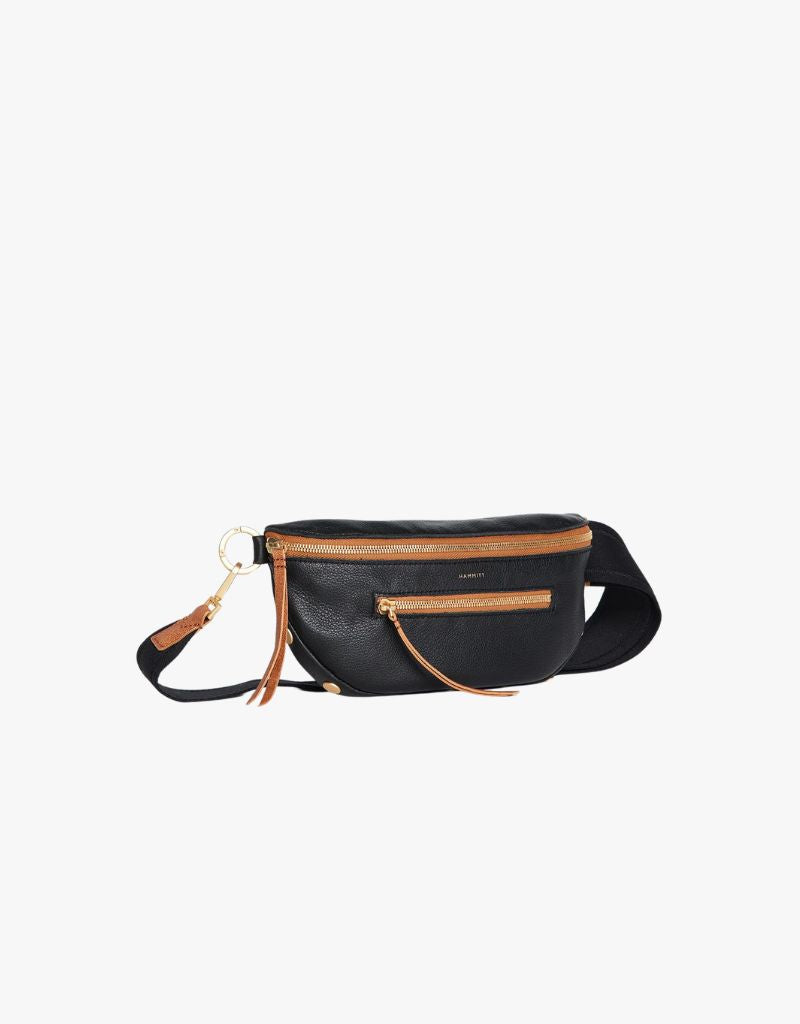 Hammitt Charles Crossbody Medium Belt Bag in North End & Brushed Gold