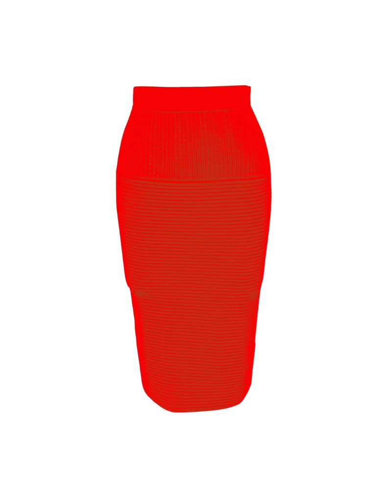 Viavai Morgan Pencil Skirt in High Risk Red