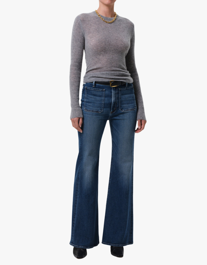 Citizens of Humanity Kimberly Patch Pocket Flare in Abalone