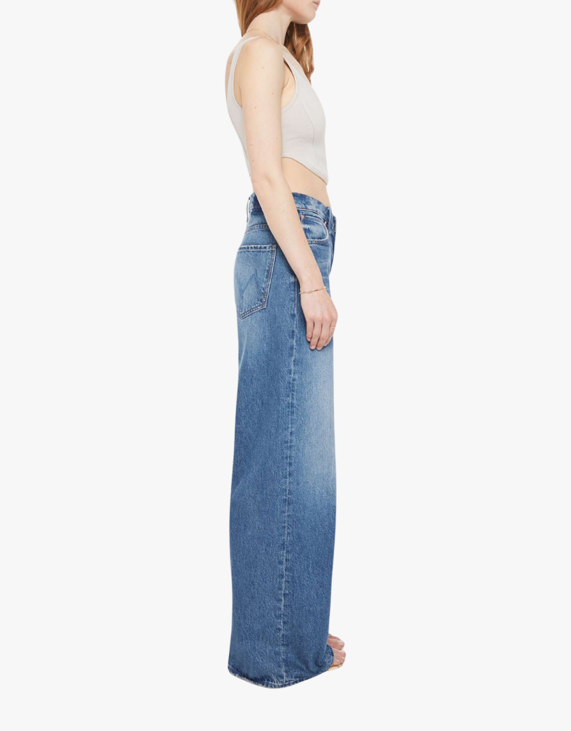 Mother The Ditcher Roller Zip Sneak Jeans in Remember When