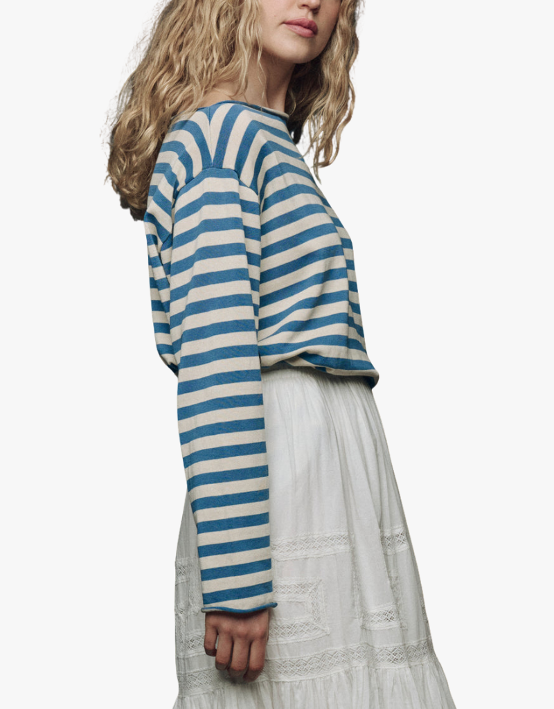 The Great The Sailor Sweater in Sea Blue