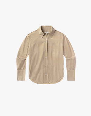 Citizens of Humanity Camilia Shirt in Bronze Stripe