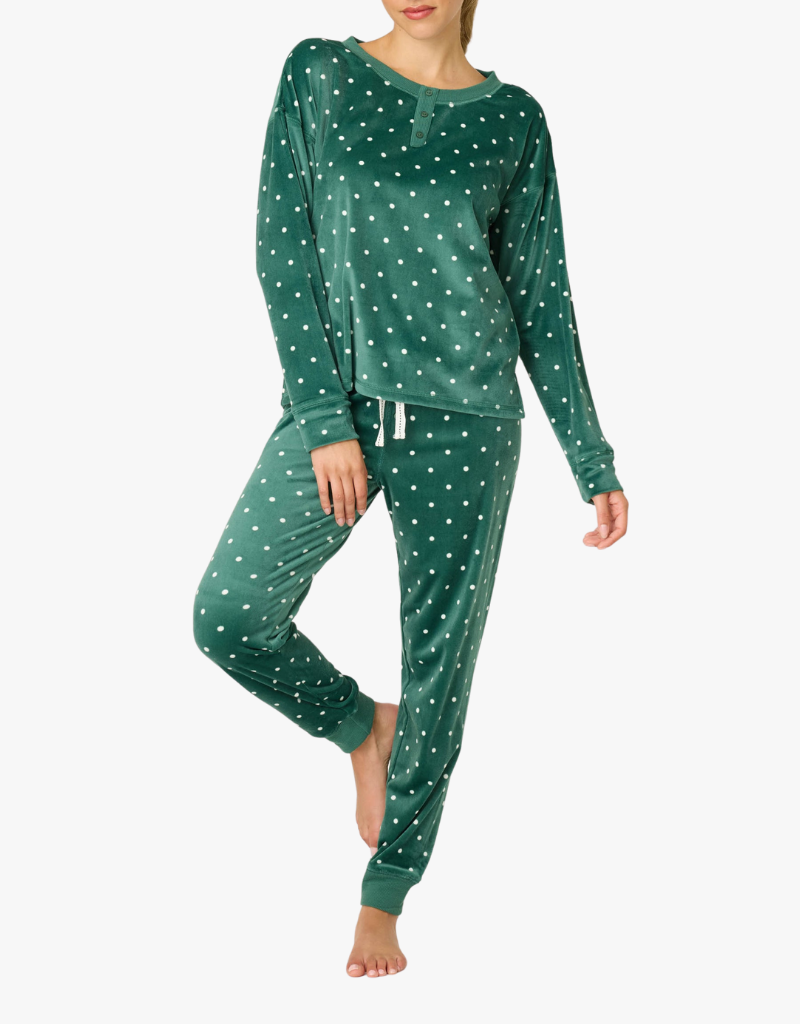 P.J. Salvage Lets Get Toasty PJ Set in Dark Forest