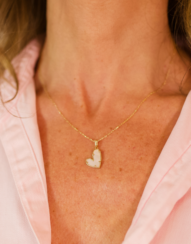 KJC - Ali Mother of Pearl Heart Charm