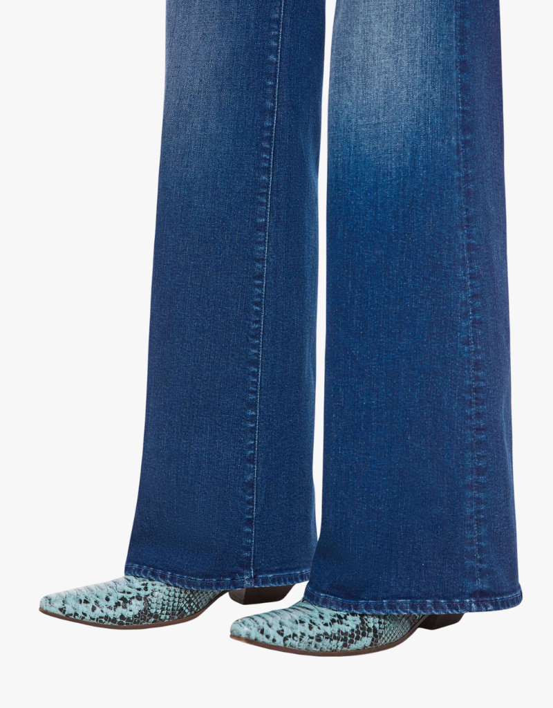 Mother The Hustler Roller Sneak Jeans in Troublemaker