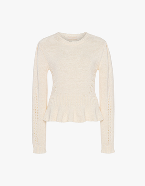 Ulla Johnson Aurelie Pullover Sweater in Cowrie