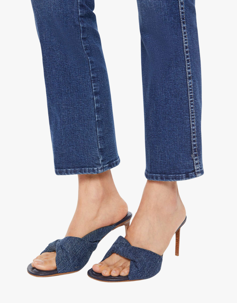 Mother Mid Rise Smokin Double Flood Jean in Start Your Engines